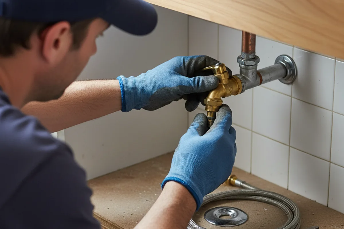 Shutoff valve and fitting work during Faucet and Fixture Repair in Middletown